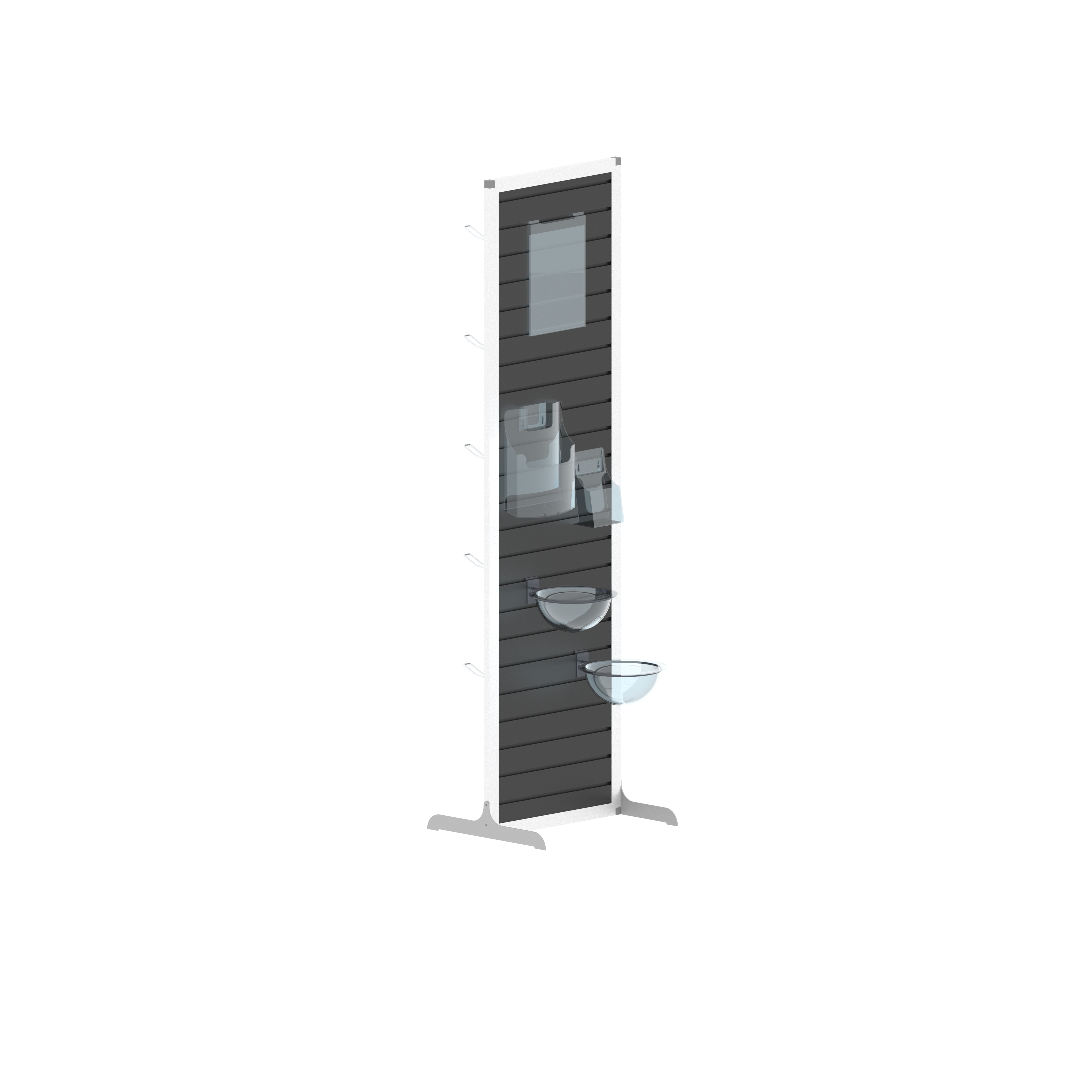 Презентаційна вежа FlexiSlot® з ламелевої стіни  Construct-Slim