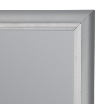 клік-рамка, 15 мм профіль, скошені кути, срібні анодовані
