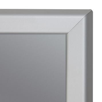 Клік-рамка, профіль 32 мм, срібляста