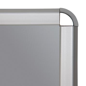 Клік-рамка, профіль 32 мм, срібляста