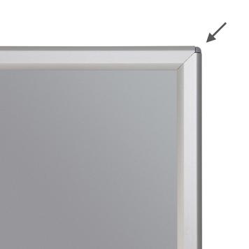Алюмінієва клік-рамка 14 мм, з підставкою